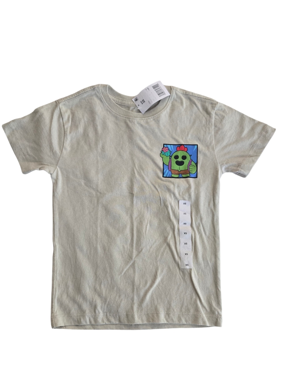 Beige Short Sleeve Tee - Brawl Stars - Boys XS - NWT